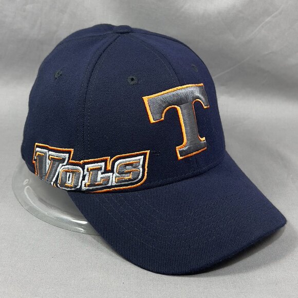 Top of the World Other - TOW Tennessee Volunteers NCAA One Fit Hat Navy Football Stretch Baseball Mens